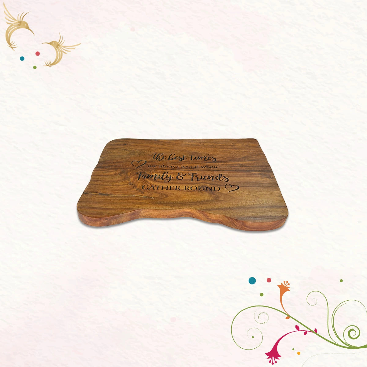 The best times... Sheesham Wood Small Cheese Board | Craftslane